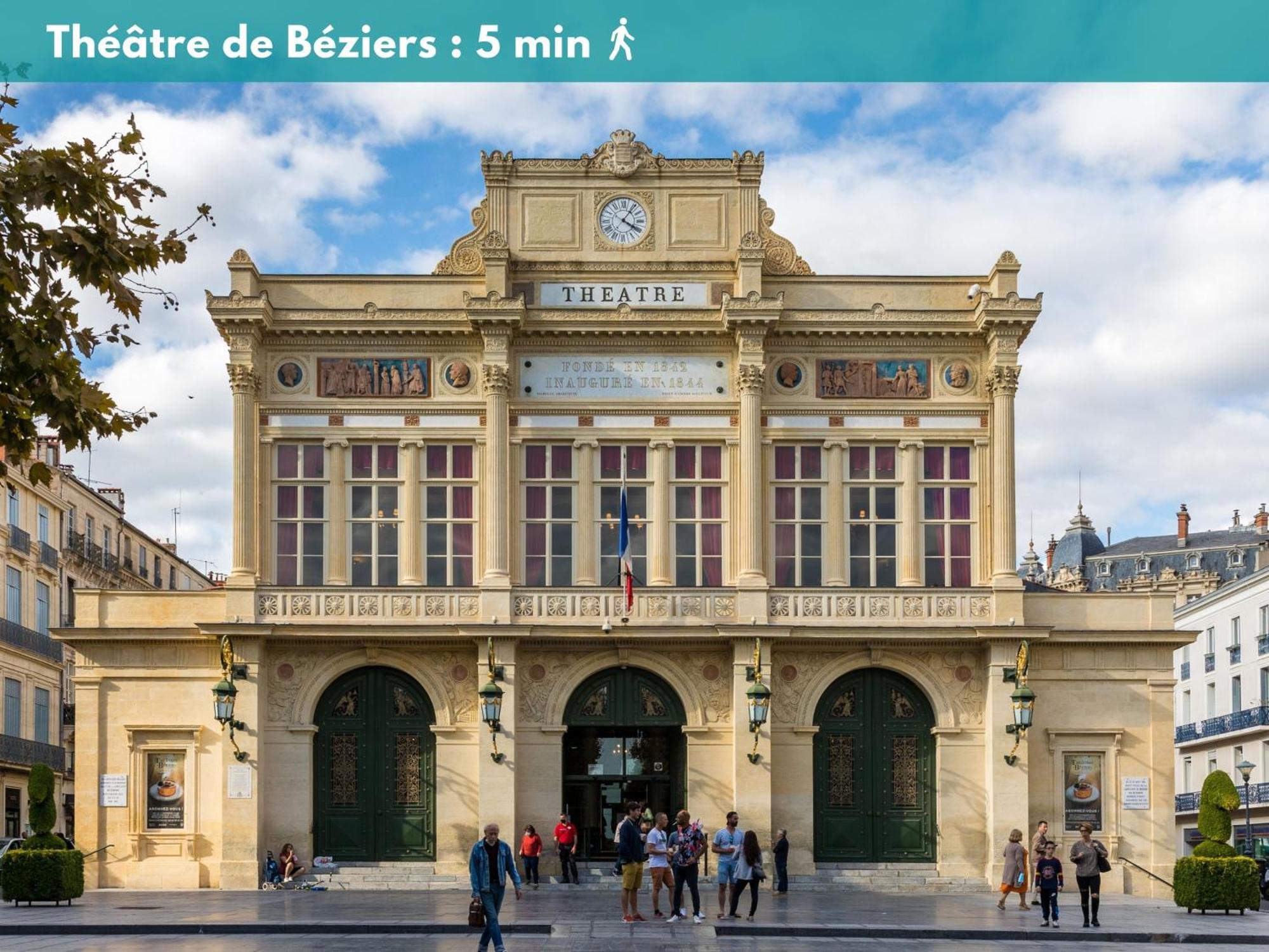 Apartamento Charmant Studio Climatise 'Alma 1' - Beziers Centre - Wifi Fibre - Netflix Exterior foto
