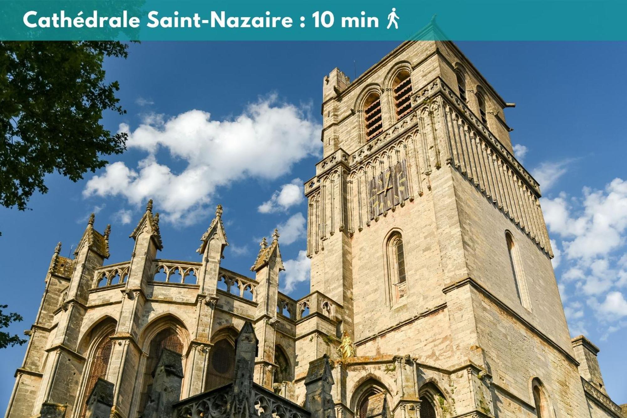 Apartamento Charmant Studio Climatise 'Alma 1' - Beziers Centre - Wifi Fibre - Netflix Exterior foto